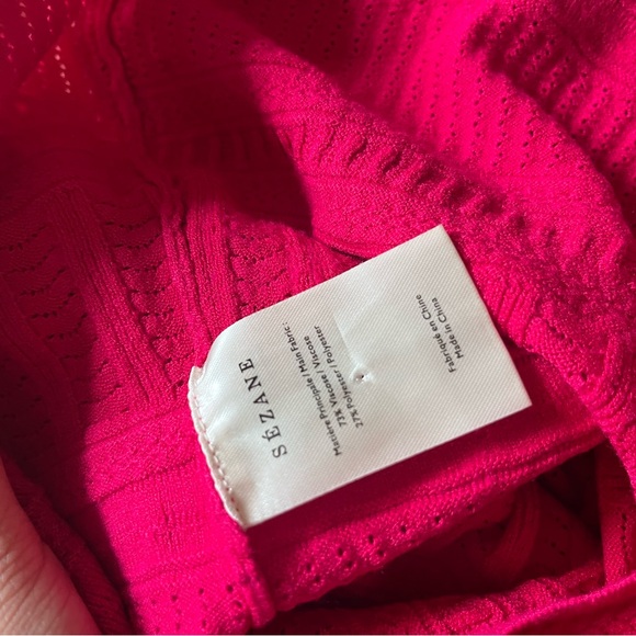 Sezane Pink Ruffle Top - Picture 7 of 8